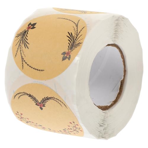 DIKACA 1 Rolle Aufkleber aus Kraftpapier Dekorative Wirkung Etikettenaufkleber Etiketten für Einmachgläser Siegeletikett runder Siegelaufkleber Kraftetiketten Geschenkanhänger Aufkleber DIKACA 1 Rolle Aufkleber aus Kraftpapier Dekorative Wirkung Etikettenaufkleber Etiketten für Einmachgläser Siegeletikett runder Siegelaufkleber Kraftetiketten Geschenkanhänger Aufkleber von DIKACA