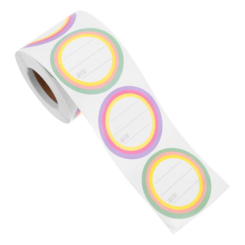 DIKACA 1 Rolle Beschriftbare Leere Etiketten für Lebensmittelgläser Selbstklebende Aufkleber für Gewürze Marmelade und Diy Beschriftung Hochwertige Haftung Optimale Einfach zu Beschriften von DIKACA