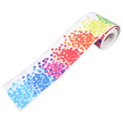 DIKACA 1 Rolle Bunte Tupfenaufkleber Punkt Grenzen Klassenzimmer Bulletin trimmen deko Displayränder für Klassenzimmer Trim Bulletin -Grenzaufkleber Aufkleber aus beschichtetem Papier DIKACA 1 Rolle Bunte Tupfenaufkleber Punkt Grenzen Klassenzimmer Bulletin trimmen deko Displayränder für Klassenzimmer Trim Bulletin -Grenzaufkleber Aufkleber aus beschichtetem Papier von DIKACA