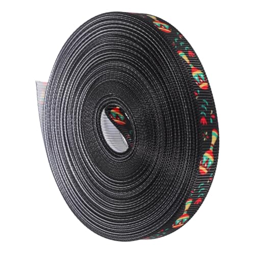DIKACA 1 Rolle Geschenkverpackungsband Großes DIY Band Farbiges Geschenkband Bastelband Festliche Geschenkbänder Gemusterte Bänder Geburtstagsband Polyester von DIKACA