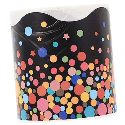 DIKACA 1 Rolle Pinnwand-Aufkleber Dekoration Abdeckung Schule Planke sticker für schultüte scrapbooking sticker Tafeldekore im Klassenzimmer Wandrandaufkleber Kupferplattenaufkleber Black DIKACA 1 Rolle Pinnwand-Aufkleber Dekoration Abdeckung Schule Planke sticker für schultüte scrapbooking sticker Tafeldekore im Klassenzimmer Wandrandaufkleber Kupferplattenaufkleber Black von DIKACA
