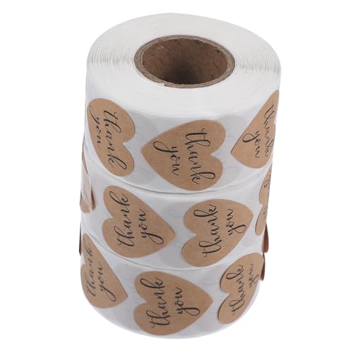 DIKACA 1 Rolle Siegelaufkleber Aufkleberpapier Dankesaufkleber Vorratsetiketten Etikettenaufkleber Runde Verpackungsaufkleber Kraftpapieraufkleber Klebeaufkleber Beschreibbare Etiketten DIKACA 1 Rolle Siegelaufkleber Aufkleberpapier Dankesaufkleber Vorratsetiketten Etikettenaufkleber Runde Verpackungsaufkleber Kraftpapieraufkleber Klebeaufkleber Beschreibbare Etiketten von DIKACA