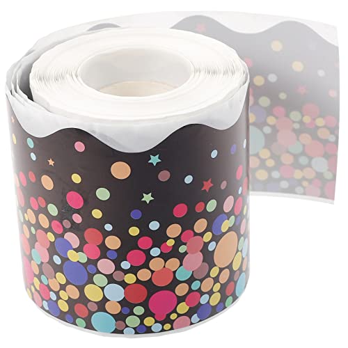 DIKACA 1 Rolle Wellenkanten-aufkleber Grenze Wanddekoration Abziehbilder Punkt Mit Für Internatsschüler Erste Back-to-school Vinyl Tafelrandpapier Kupferplattenaufkleber Black DIKACA 1 Rolle Wellenkanten-aufkleber Grenze Wanddekoration Abziehbilder Punkt Mit Für Internatsschüler Erste Back-to-school Vinyl Tafelrandpapier Kupferplattenaufkleber Black von DIKACA
