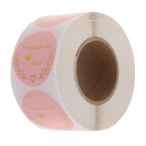 DIKACA 1 Rolle selbstklebender Siegelaufkleber Etikett Versiegelung Bastelaufkleber schließanlage verschlüsse tags hochzeitsgeschenk postkartenaufkleber drucken abdichtende Aufkleber Rosa DIKACA 1 Rolle selbstklebender Siegelaufkleber Etikett Versiegelung Bastelaufkleber schließanlage verschlüsse tags hochzeitsgeschenk postkartenaufkleber drucken abdichtende Aufkleber Rosa von DIKACA