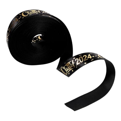 DIKACA 1 Rolle verpackung Band Geschenkband für Name Themenband Dekoration Senior seidenband ribbon ehering hochzeitsgeschenk Band für die Party DIY abschlussband Polyester Black DIKACA 1 Rolle verpackung Band Geschenkband für Name Themenband Dekoration Senior seidenband ribbon ehering hochzeitsgeschenk Band für die Party DIY abschlussband Polyester Black von DIKACA