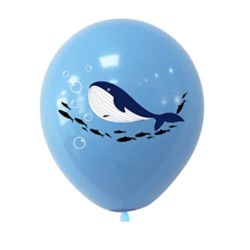 DIKACA 1 Satz 16 Stück Hai- -delphin-ballon Kits Für Kinder Runder Latexballon Gefälligkeiten Für Geburtstagsfeiern Partyballon Latexballons Baby-kit Dekorative Gegenstände Emulsion von DIKACA