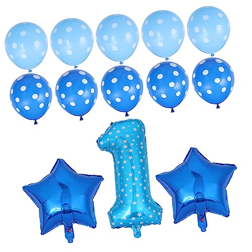 DIKACA 1 Satz Ballondekoration Geburtstagsfeier Dekoration Geburtstag Luftballons Alles Zum Geburtstag Ballon Für Dekorationen Konfetti Geburtstagsballons Blue Latex-material von DIKACA
