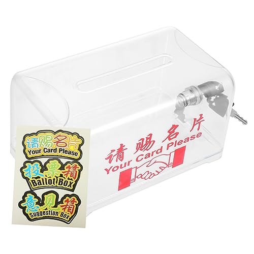 DIKACA 1 Satz Firmenkarten Etui Tipp Sammlung von Visitenkarten Schlüssel schreintischorganizer schreibtisch organiser Firmenkarteninhaber Sammlung von Desktop-Karten Plastik Transparent von DIKACA