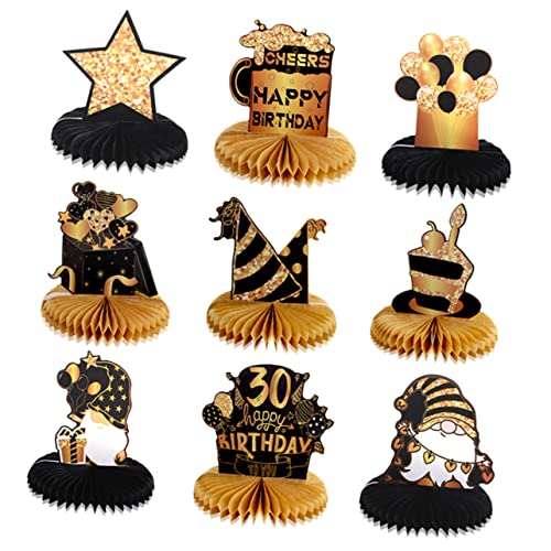 DIKACA 1 Satz Outfit Zum 30. Geburtstag Gold Mann Männer Dekorationen Aufdecken Quaste Splitter Kugeln Mittelstücke Party Tiara Waben Bienenwabe Blaues Geburtstagsbanner Black Papier DIKACA 1 Satz Outfit Zum 30. Geburtstag Gold Mann Männer Dekorationen Aufdecken Quaste Splitter Kugeln Mittelstücke Party Tiara Waben Bienenwabe Blaues Geburtstagsbanner Black Papier von DIKACA