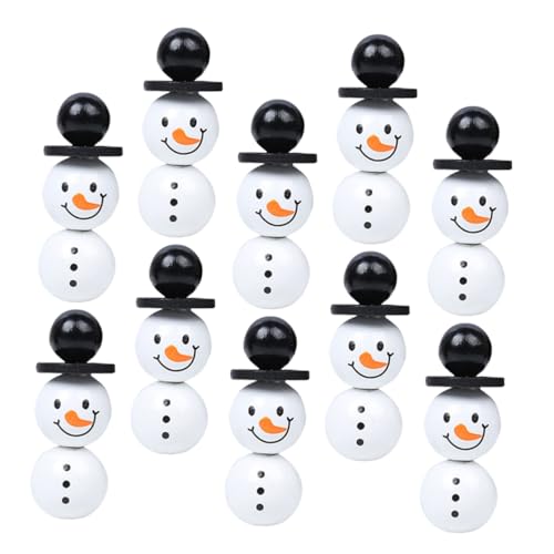 DIKACA 1 Satz Schneemann-Dekorationen Party für Reiz Schneemann zum Basteln Weihnachtsdekorationen Bastelperlen mit Löchern Schneemann-Perlenset Schneemann-Bastelperlen süße Perlen Holz DIKACA 1 Satz Schneemann-Dekorationen Party für Reiz Schneemann zum Basteln Weihnachtsdekorationen Bastelperlen mit Löchern Schneemann-Perlenset Schneemann-Bastelperlen süße Perlen Holz von DIKACA