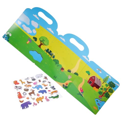 DIKACA 1 Satz kinderbeschäftigung stickerheft Handliche Aufkleberbuch Kinderzimmer Dekoration wohnungseinrichtung Sticker- Bildungsspielzeug DIY-Stickerbuch Papier von DIKACA