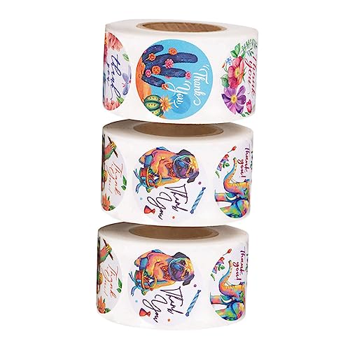 DIKACA 1 Set 3 Rollen Verpackungsbeutel Versiegelungsaufkleber Runder Versiegelungsaufkleber Versiegelungsetikett Versiegelungsaufkleber Für Geschenktüte Versiegelungsaufkleber DIKACA 1 Set 3 Rollen Verpackungsbeutel Versiegelungsaufkleber Runder Versiegelungsaufkleber Versiegelungsetikett Versiegelungsaufkleber Für Geschenktüte Versiegelungsaufkleber von DIKACA