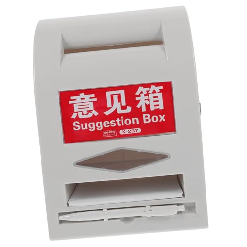 DIKACA 1 Set Box Notizpapier Vorschlagsbox Schloss Mail Case Briefpost Container Haushaltsbriefkasten Wandhalterung Briefkasten Abs Weiß DIKACA 1 Set Box Notizpapier Vorschlagsbox Schloss Mail Case Briefpost Container Haushaltsbriefkasten Wandhalterung Briefkasten Abs Weiß von DIKACA