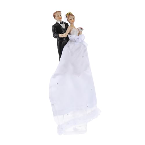 DIKACA 1 Stück Ornamente aus Harz Braut Bräutigam Kuchen Figur Hochzeit Verzierungstorte Verlobungs-Kuchen-Topper Dusche Party-Kuchen-Topper Topper aus Kunstharz Stoff DIKACA 1 Stück Ornamente aus Harz Braut Bräutigam Kuchen Figur Hochzeit Verzierungstorte Verlobungs-Kuchen-Topper Dusche Party-Kuchen-Topper Topper aus Kunstharz Stoff von DIKACA