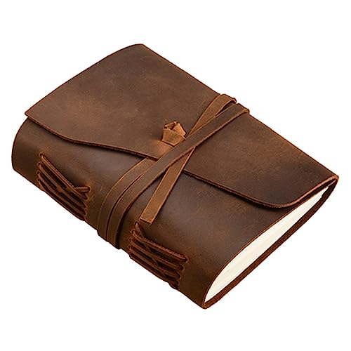 DIKACA 1 Stück Retro-Notizbuch Geschäft Tagebuchnotiz Business Notebook hochwertiges notizbuch Notizblöcke aus Leder Notizbuch aus Kunstleder Notizbilder Rindsleder Brown DIKACA 1 Stück Retro-Notizbuch Geschäft Tagebuchnotiz Business Notebook hochwertiges notizbuch Notizblöcke aus Leder Notizbuch aus Kunstleder Notizbilder Rindsleder Brown von DIKACA