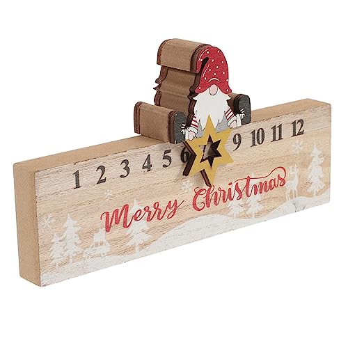 DIKACA 1 Stück Weihnachtsmann-Ornamente austauschbar Willkommen Adventskalender weihnachtsdeko Countdown-Kalender aus Holz Desktop-Weihnachtskalender glatter Holzkalender hölzern Khaki DIKACA 1 Stück Weihnachtsmann-Ornamente austauschbar Willkommen Adventskalender weihnachtsdeko Countdown-Kalender aus Holz Desktop-Weihnachtskalender glatter Holzkalender hölzern Khaki von DIKACA