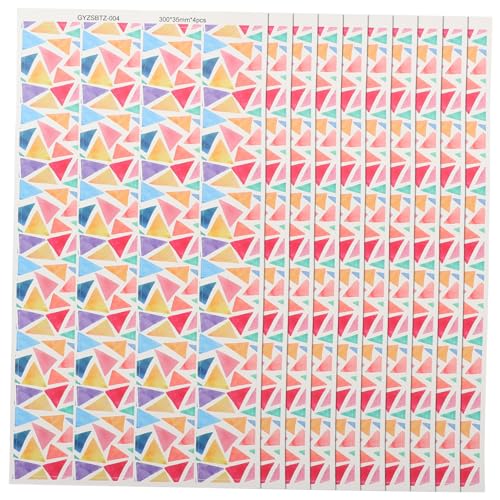 DIKACA 10 Blätter Wasserfeste Etikettenaufkleber Pinnwand Ränder Klassenzimmer Bezaubernde Randaufkleber Posteraufkleber Heimküche Memoboard Für Kühlschrank Aufkleberpapier Vinyl DIKACA 10 Blätter Wasserfeste Etikettenaufkleber Pinnwand Ränder Klassenzimmer Bezaubernde Randaufkleber Posteraufkleber Heimküche Memoboard Für Kühlschrank Aufkleberpapier Vinyl von DIKACA