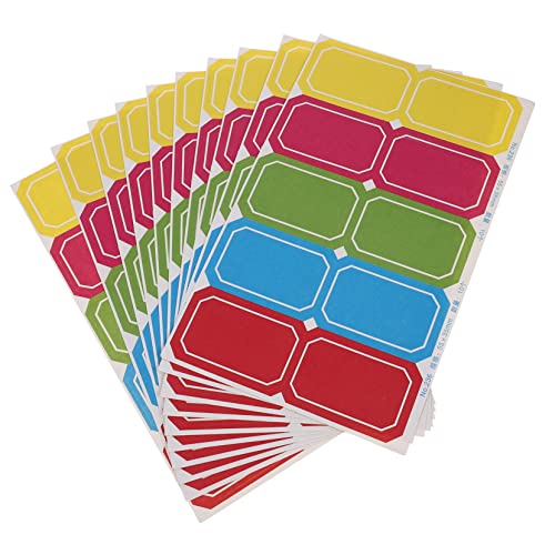 DIKACA 10 Blatt Aufkleber preisschild namens sticker Kennzeichnung namenschild stickers stickers Namensetiketten Garagenetiketten Etiketten unterschreiben kompaktes Namensschild Colorful DIKACA 10 Blatt Aufkleber preisschild namens sticker Kennzeichnung namenschild stickers stickers Namensetiketten Garagenetiketten Etiketten unterschreiben kompaktes Namensschild Colorful von DIKACA