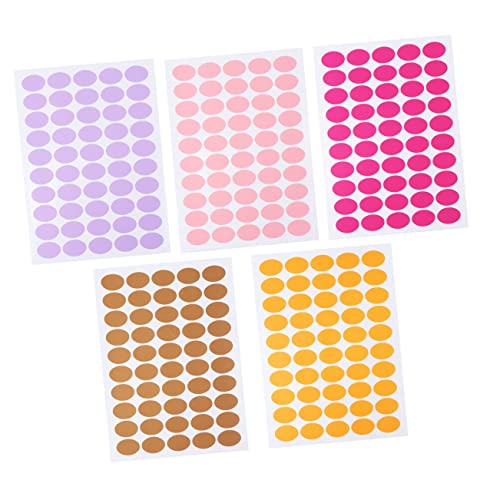 DIKACA 10 Blatt Etikettenaufkleber Rosa Garagenaufkleber Punkt Runde Etiketten Schuletiketten Rosa Aufkleber Kreisaufkleber Ablösbare Aufkleber Aufkleber Etiketten Klebeetiketten Zum von DIKACA