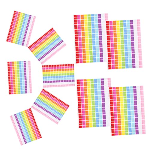 DIKACA 10 Blatt Farbaufkleber Ablösbare Etiketten Codierungs Klebeetiketten Rechteckig Die Büroaufkleber Schlüsselaufkleber Verschiedene Farbige Klebeetiketten Für Die Küche Für Gläser DIKACA 10 Blatt Farbaufkleber Ablösbare Etiketten Codierungs Klebeetiketten Rechteckig Die Büroaufkleber Schlüsselaufkleber Verschiedene Farbige Klebeetiketten Für Die Küche Für Gläser von DIKACA