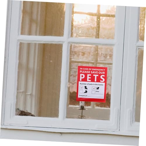 DIKACA 10 Blatt Notfall Tieraufkleber für Fenster Sichtbar Selbstklebend Wetterfest für und Hilfe Einfache Anwendung Mehrfach Platzierbar Sicherheitswarnung für Haustiere DIKACA 10 Blatt Notfall Tieraufkleber für Fenster Sichtbar Selbstklebend Wetterfest für und Hilfe Einfache Anwendung Mehrfach Platzierbar Sicherheitswarnung für Haustiere von DIKACA