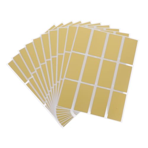 DIKACA 10 Blatt Scratch Off Aufkleber für Geburtstagskarten Überraschungsspielkarten für Partys Belohnungssticker für Spiele und Gewinnspiele Goldene Beschichtung Einfach Abzukratzen von DIKACA