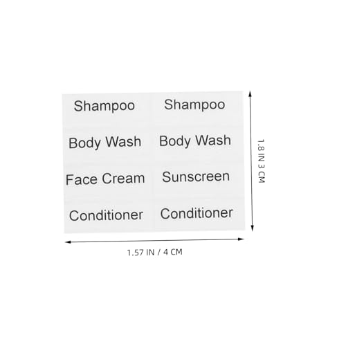 DIKACA 10 Blatt Teiliges Kosmetik Aufkleber Wasserfest Transparente Shampoo Flaschen Etiketten für Reisebehälter Wiederbeschreibbare Kleine Sortieretiketten zur Schnellen Organisation DIKACA 10 Blatt Teiliges Kosmetik Aufkleber Wasserfest Transparente Shampoo Flaschen Etiketten für Reisebehälter Wiederbeschreibbare Kleine Sortieretiketten zur Schnellen Organisation von DIKACA