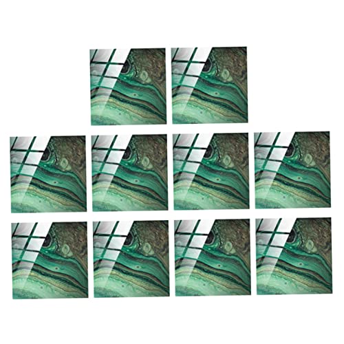 DIKACA 10 Blatt Wandtattoo Rhombus vinyl tapeten wandtapete schlafzimmer Schlafzimmerdekoration tapeten fürs schlafzimmer Abdeckung Weiß Wandaufkleber für die Küche grüne Tapete PVC Green DIKACA 10 Blatt Wandtattoo Rhombus vinyl tapeten wandtapete schlafzimmer Schlafzimmerdekoration tapeten fürs schlafzimmer Abdeckung Weiß Wandaufkleber für die Küche grüne Tapete PVC Green von DIKACA