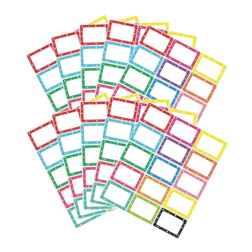 DIKACA 10 Blatt selbstklebende Etikettenaufkleber Etiketten für Schulmaterial Namensschilder für Klassenzimmer Kleberaufkleber Desktop-Namensschild Schullabels Kupferplattenaufkleber von DIKACA