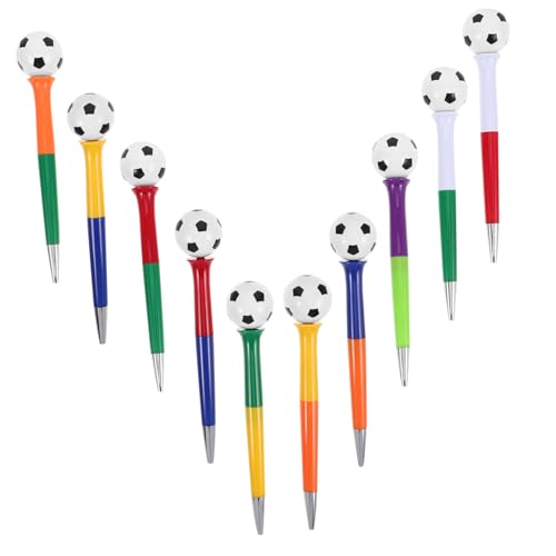 DIKACA 10 Einzigartige, Drehbare Kugelschreiber in Fußballform, Cartoon-kugelschreiber, Geeignet Zum Schreiben Von Scrapbooking Und Kreativen Schreibwaren, Ideal Für Sportbegeisterte von DIKACA