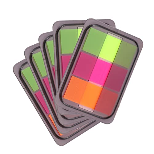 DIKACA 10 Packungen Neon-klebestreifen Etikett Klebrige Neonnotizen Haustiernotizen Neon-tabs Farbige Seitenmarkierungen DIKACA 10 Packungen Neon-klebestreifen Etikett Klebrige Neonnotizen Haustiernotizen Neon-tabs Farbige Seitenmarkierungen von DIKACA