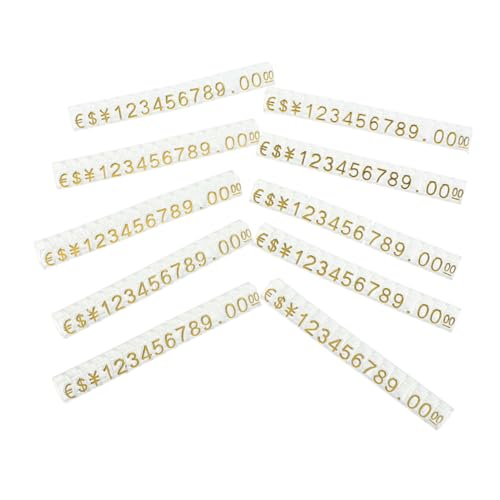 DIKACA 10 Saiten Teiliges Preisschild für Schmuck mit Transparenten Verstellbaren Zahlenwürfeln Langlebig und Vielseitig für Einzelhandel Juwelierläden und Supermärkte Geeignet DIKACA 10 Saiten Teiliges Preisschild für Schmuck mit Transparenten Verstellbaren Zahlenwürfeln Langlebig und Vielseitig für Einzelhandel Juwelierläden und Supermärkte Geeignet von DIKACA