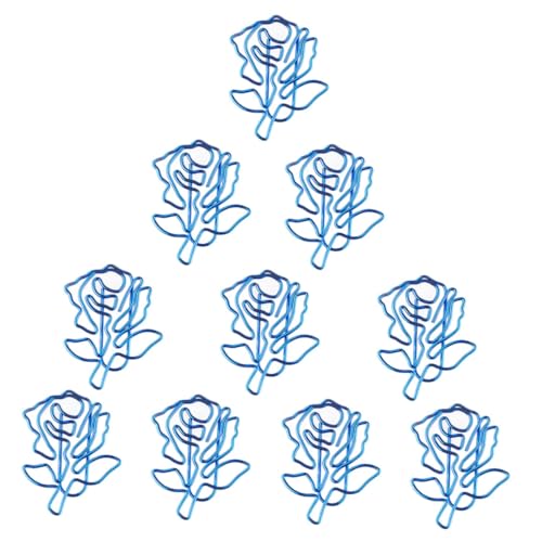 DIKACA 10 Stück Blaue Rosen Nadel Zarte Büroklammern in Rosenform Büroklammern in Blumenform Exquisite Rosenklammern Papierklammern Testen Sie Die Papierfixierungsklammern Blue Eisen DIKACA 10 Stück Blaue Rosen Nadel Zarte Büroklammern in Rosenform Büroklammern in Blumenform Exquisite Rosenklammern Papierklammern Testen Sie Die Papierfixierungsklammern Blue Eisen von DIKACA