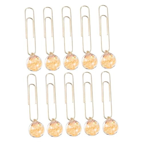 DIKACA 10 Stück Büroklammer Clips Mit Kugelanhänger Papierclip Dateien Mit Clips Lustige Papierklammern Zwischenablage Office-datei-clip Scrapbooking-clip-ornament Bürodekor Metall DIKACA 10 Stück Büroklammer Clips Mit Kugelanhänger Papierclip Dateien Mit Clips Lustige Papierklammern Zwischenablage Office-datei-clip Scrapbooking-clip-ornament Bürodekor Metall von DIKACA