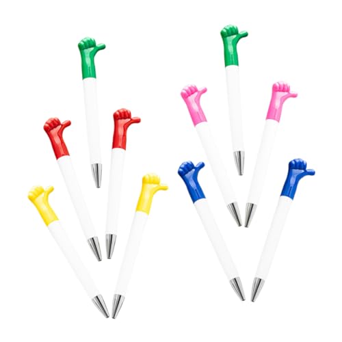 DIKACA 10 Stück Cartoon Geste Stift lustige Kugelschreiber Stifte für Krankenschwestern pelzige Kugelschreiber Gast Stift dekorative Stifte Schreibwaren-Schreibstift Neuheitstifte Plastik von DIKACA