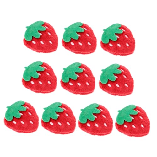 DIKACA 10 Stück Erdbeer-Brosche Stickerei Kunststoff Erdbeere für bunt Erdbeerflecken gestickte Applikationen Erdbeer Bügelbild Applikationen nähen Erdbeer -Verzierung Charme Plüsch rot DIKACA 10 Stück Erdbeer-Brosche Stickerei Kunststoff Erdbeere für bunt Erdbeerflecken gestickte Applikationen Erdbeer Bügelbild Applikationen nähen Erdbeer -Verzierung Charme Plüsch rot von DIKACA