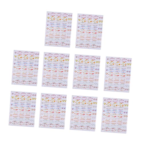DIKACA 10 Stück Flaschenaufkleber Für Ätherische Öle Mini-etiketten Ätherische Öl-tags Ölflasche Leere Etiketten Klebrig Selbstklebende Aufkleber Für Kosmetische Zwecke Papier von DIKACA