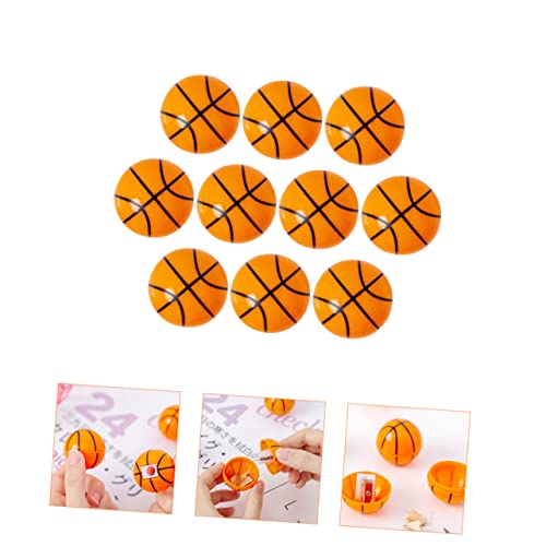 DIKACA 10 Stück Teiliges Basketball Bleistiftspitzer Manuell Schnelles Anspitzen für Schüler und Schreibwaren Zubehör für Schule und Büro DIKACA 10 Stück Teiliges Basketball Bleistiftspitzer Manuell Schnelles Anspitzen für Schüler und Schreibwaren Zubehör für Schule und Büro von DIKACA