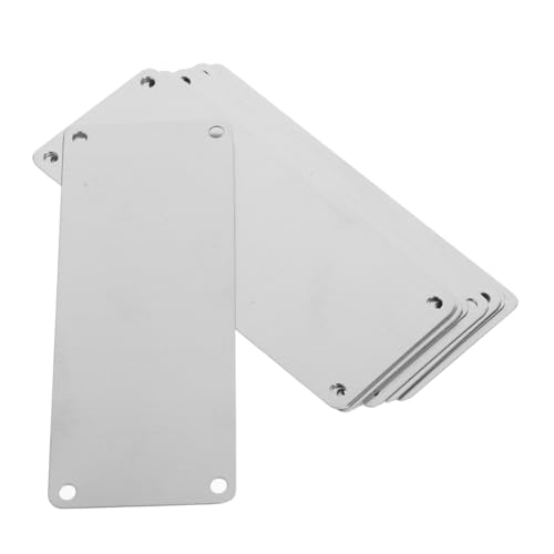 DIKACA 10 Stück Teiliges Edelstahl Blanko-schild mit Löchern Gravurfähiges Metallschild für DIY Namensschilder Vielseitig Einsetzbar als Türschild und Büroschild DIKACA 10 Stück Teiliges Edelstahl Blanko-schild mit Löchern Gravurfähiges Metallschild für DIY Namensschilder Vielseitig Einsetzbar als Türschild und Büroschild von DIKACA