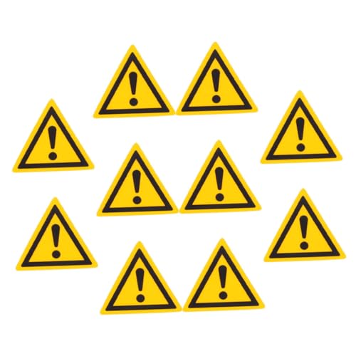 DIKACA 10 Stück Teiliges Gelbe Warnaufkleber mit Ausrufezeichen Wetterfeste Sicherheitszeichen für Gefahrenbereiche Sichtbare Vorsichtshinweise Einfach Anzubringen für Arbeitsplätze und DIKACA 10 Stück Teiliges Gelbe Warnaufkleber mit Ausrufezeichen Wetterfeste Sicherheitszeichen für Gefahrenbereiche Sichtbare Vorsichtshinweise Einfach Anzubringen für Arbeitsplätze und von DIKACA