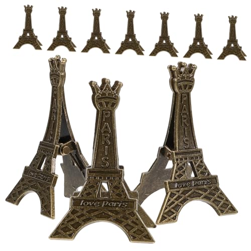 DIKACA 10 Stück Teiliges Metall Eiffelturm Kartenhalter Stabiles Material Vielseitiger Tischkartenhalter für Notizen Fotos Visitenkarten Kreative Dekoration für Hochzeit Party Büro DIKACA 10 Stück Teiliges Metall Eiffelturm Kartenhalter Stabiles Material Vielseitiger Tischkartenhalter für Notizen Fotos Visitenkarten Kreative Dekoration für Hochzeit Party Büro von DIKACA