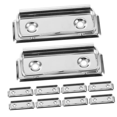 DIKACA 10 Stück Teiliges Metall klemmbrett clips Starke Büroklammern für Menüfixierung und Akten Langlebige Metallklemmen für Schule und Büro Zuverlässiger Halt für Dokumente und von DIKACA