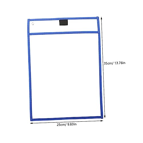 DIKACA 10 Stück Teiliges Transparente Dry Erase Dokumententaschen Multifunktionale Wiederbeschreibbare PVC Dateischutzhüllen Praktische Schul und Büro Organizer für Schüler von DIKACA