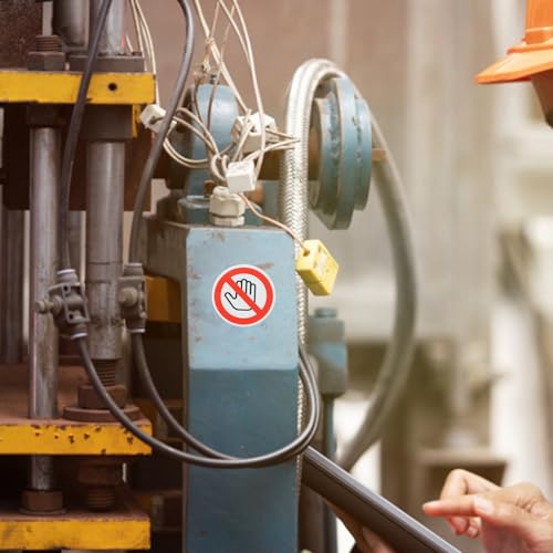 DIKACA 10 Stück Teiliges Warnaufkleber Nicht Berühren Selbstklebend Sicherheitswarnschild für Werkstatt Baustelle Schutz vor Maschinenschäden Sichtbar Kindersicher DIKACA 10 Stück Teiliges Warnaufkleber Nicht Berühren Selbstklebend Sicherheitswarnschild für Werkstatt Baustelle Schutz vor Maschinenschäden Sichtbar Kindersicher von DIKACA