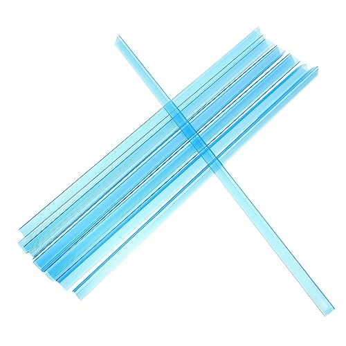 DIKACA 10 Stück Trolley Clip Bar Bindung Abdeckleisten Melden Bindeleisten Für Bücher Unterlagen Bericht Deckt Schiebestange Ab Behälter Abdeckung Binder Melden Blue Abs von DIKACA