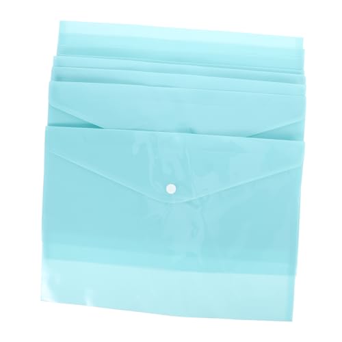 DIKACA 10 Stück Wasserdichte Aktentasche büromaterial aufbewahrung Transparente Dokumententaschen briefumschläge ordner praktische Datei-Organizer Aufbewahrungstaschen für Dokumente pp von DIKACA