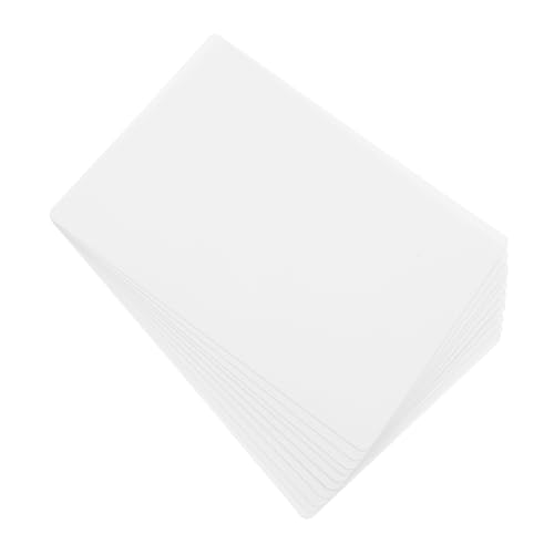 DIKACA 10 Stück Wiederverwendbare Weißwandtafel Abwischbares Display Schild für Werbung Preise und Produktinformationen für Küchen und Klassenzimmer von DIKACA