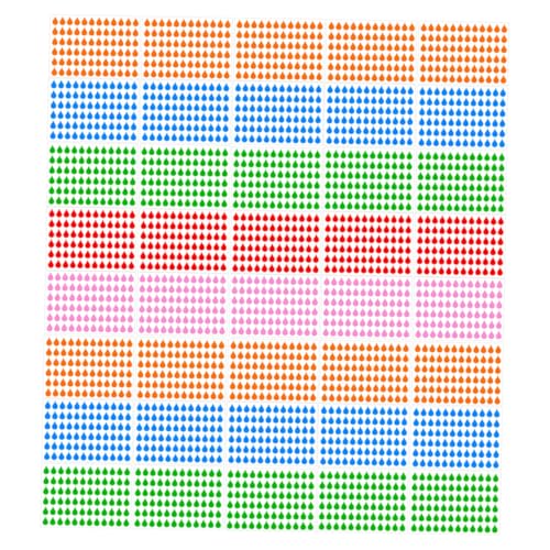 DIKACA 100 Blatt Wassertröpfchen Indexaufkleber Beschreibbare Selbstklebende Kupferdruckpapier-labels Farbige DIY Bastelsticker für Planer Tagebuch Scrapbooking Vielseitige Dekoration DIKACA 100 Blatt Wassertröpfchen Indexaufkleber Beschreibbare Selbstklebende Kupferdruckpapier-labels Farbige DIY Bastelsticker für Planer Tagebuch Scrapbooking Vielseitige Dekoration von DIKACA