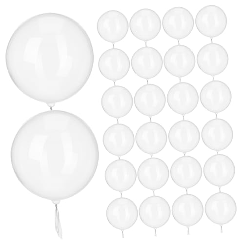 DIKACA 100 Stück Bobo Ballons Transparent Luftballons für Hochzeiten und Geburtstagsfeiern Tpu Material für Innen und Außendekoration Elegantes Partyzubehör DIKACA 100 Stück Bobo Ballons Transparent Luftballons für Hochzeiten und Geburtstagsfeiern Tpu Material für Innen und Außendekoration Elegantes Partyzubehör von DIKACA