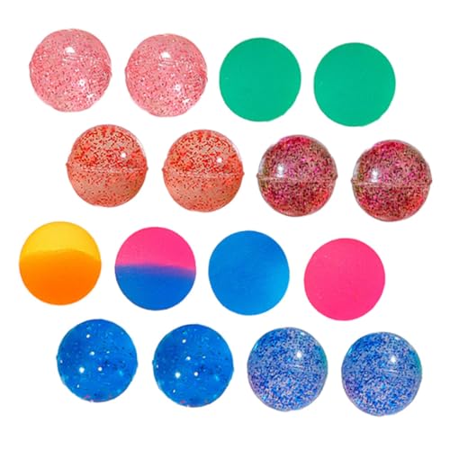 DIKACA 100 Stück Bunte Hüpfbälle Hochelastischer Ball Hüpfball Trainingsgerät Kleiner Elastischer Ball Trainingsgerät Für Einfacher Sprungball Einfacher Elastischer Ball Aus von DIKACA